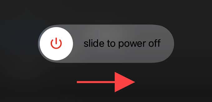 Slide to power off switch
