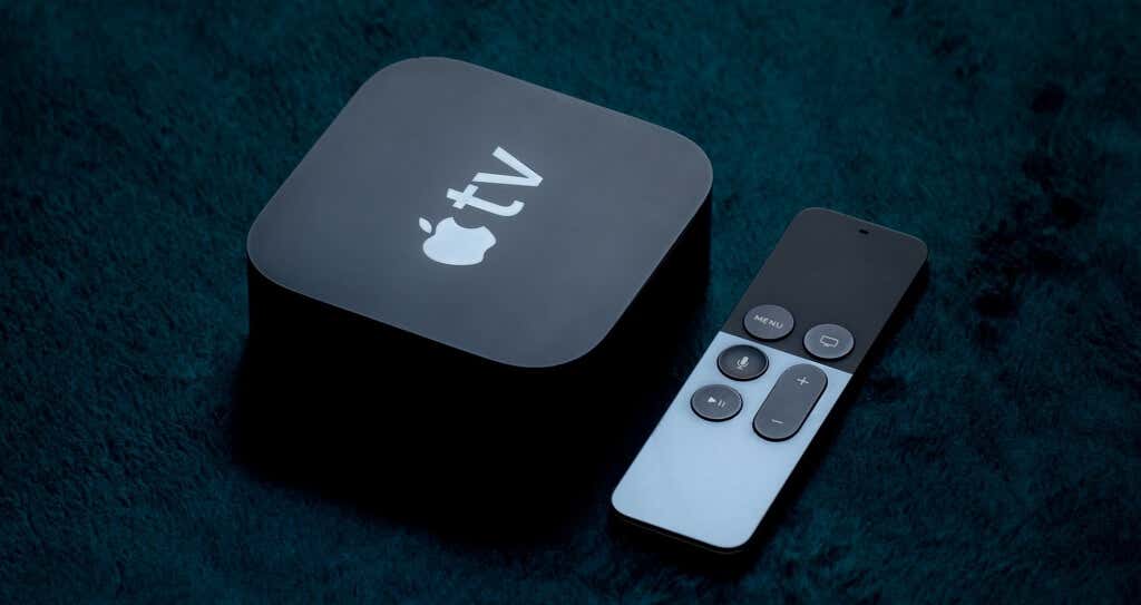 An Apple TV and Remote