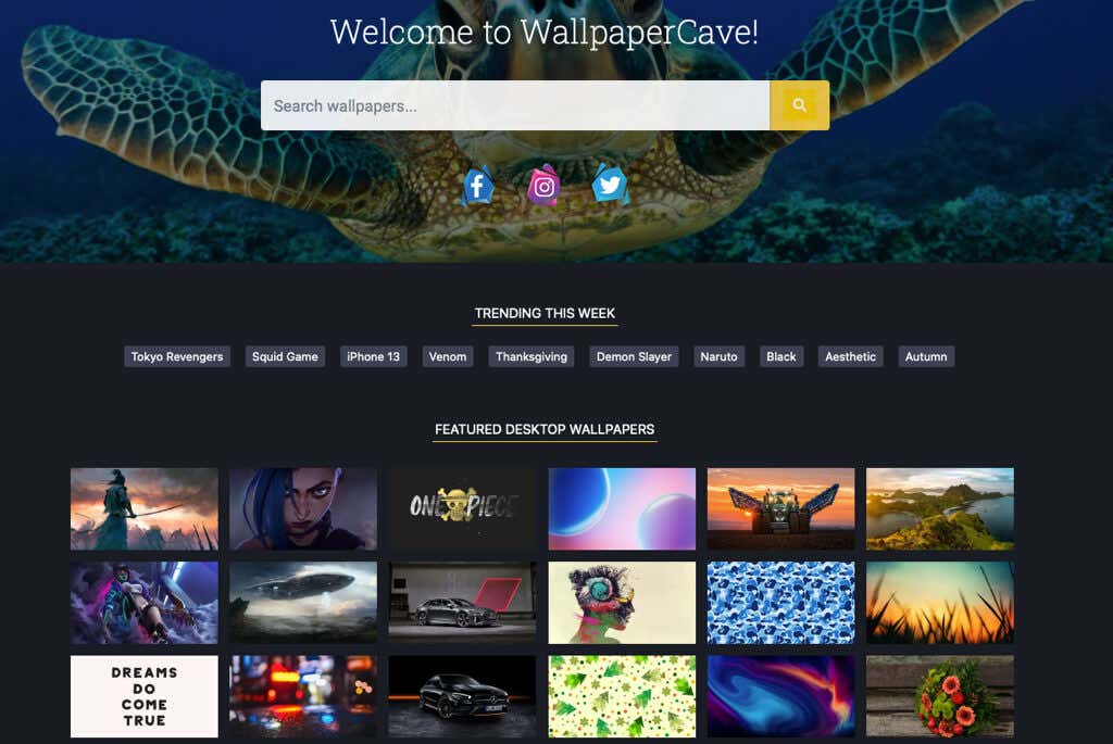 WallpaperCave website