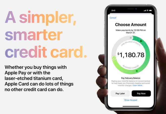 Apple credit card ad 