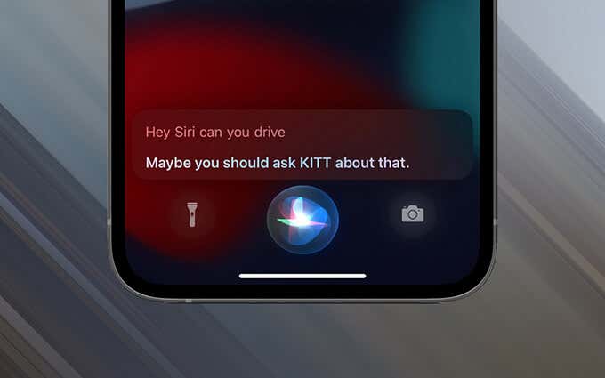 Siri in action on an iPhone