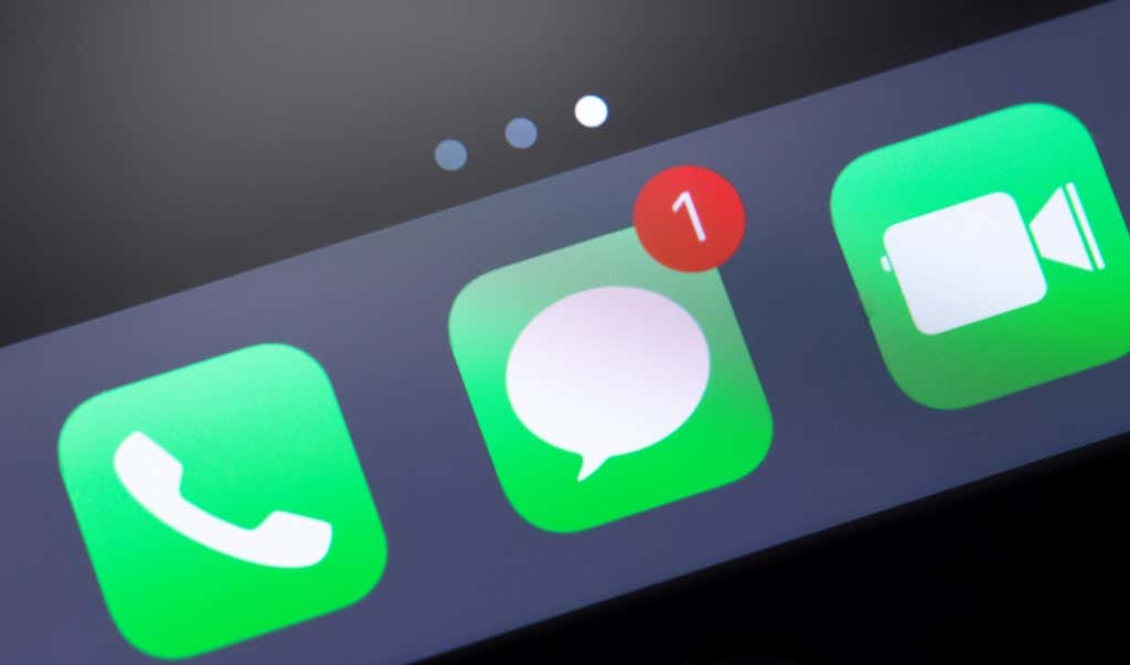 Messages icon in Dock 