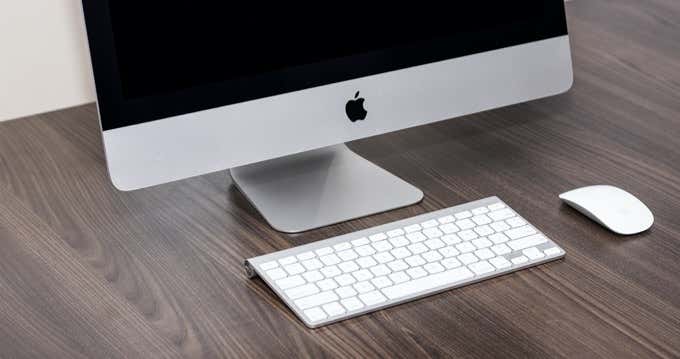 iMac with wireless keyboard and mouse