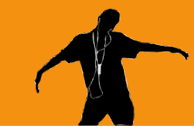 Dancing silhouette from iPod commercial 