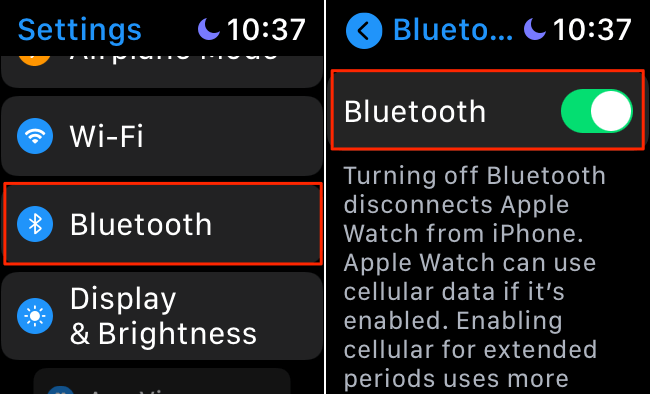 Settings > Bluetooth