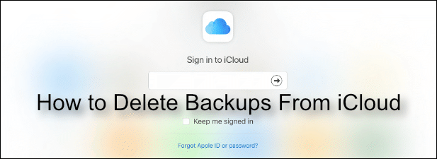 How to delete backups from iCloud